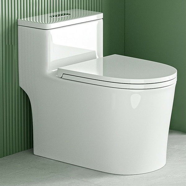 Traditional Flush Toilet All-In-One Floor Mounted Siphon Jet Porcelain Toilet