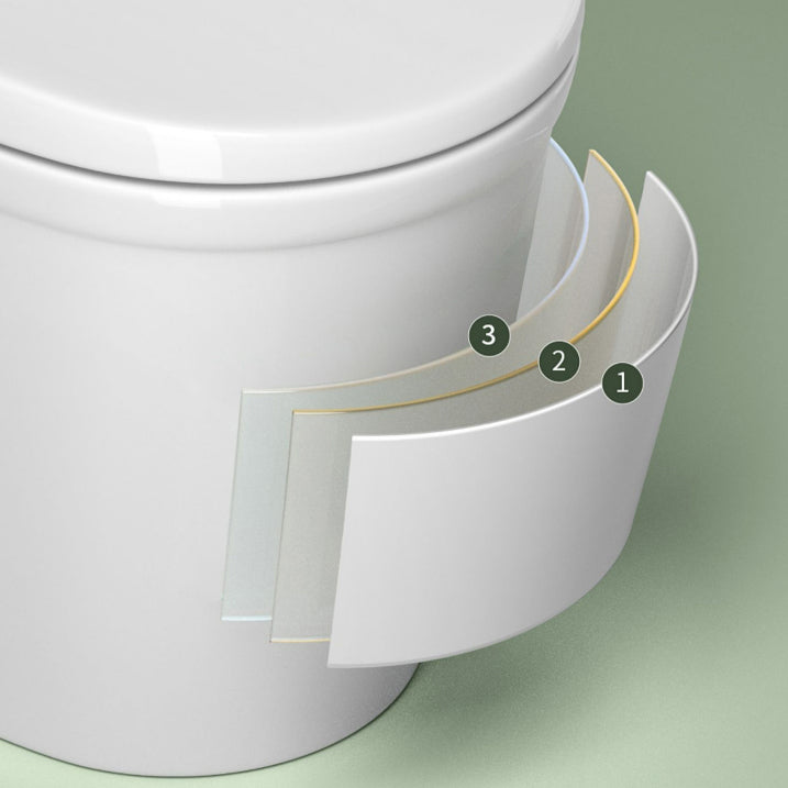 Traditional Flush Toilet All-In-One Floor Mounted Siphon Jet Porcelain Toilet