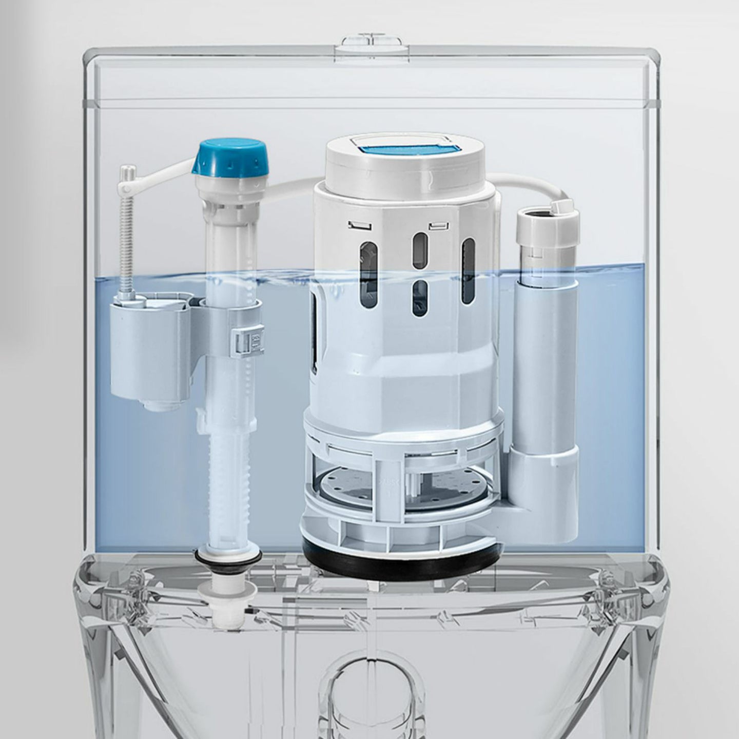 Traditional Flush Toilet All-In-One Floor Mounted Siphon Jet Porcelain Toilet