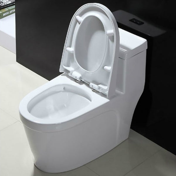 Contemporary One Piece Flush Toilet White Urine Toilet for Bathroom