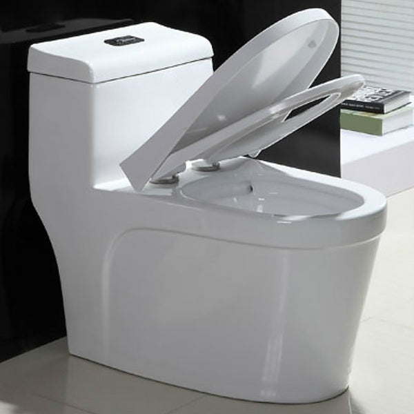 Contemporary One Piece Flush Toilet White Urine Toilet for Bathroom