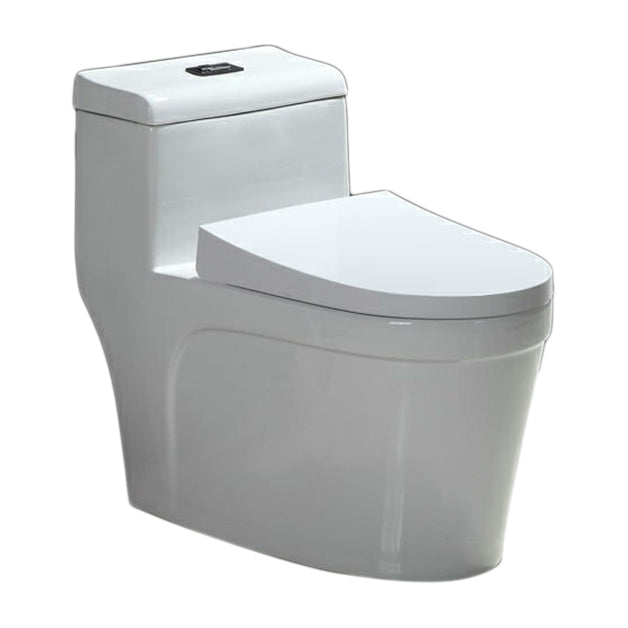 Contemporary One Piece Flush Toilet White Urine Toilet for Bathroom