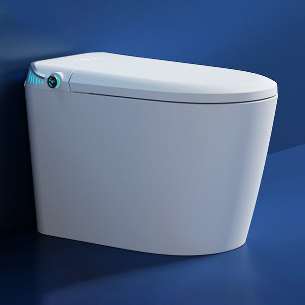Contemporary One Piece Flush Toilet White Toilet for Bathroom