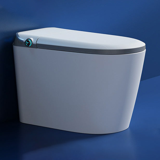 Contemporary One Piece Flush Toilet White Toilet for Bathroom