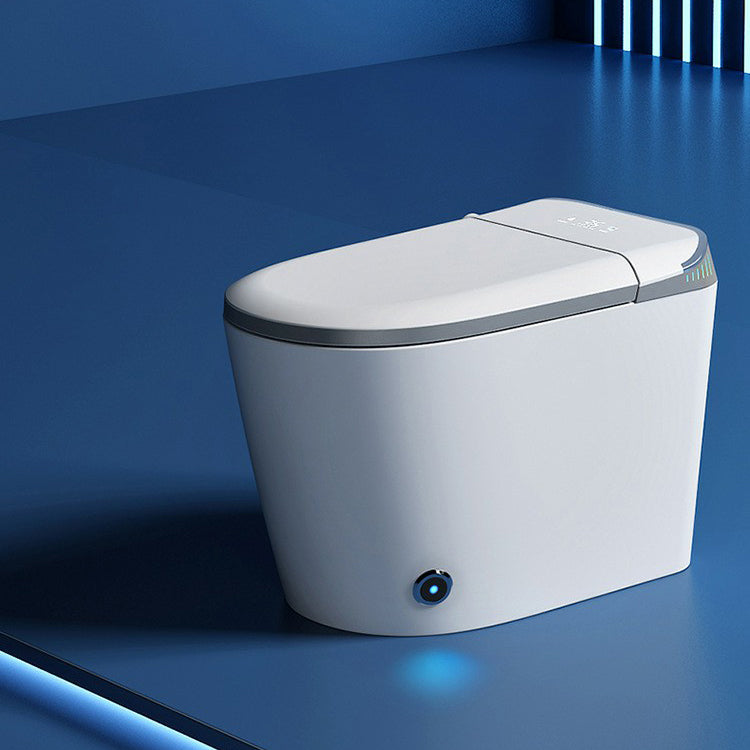 Contemporary One Piece Flush Toilet White Toilet for Bathroom