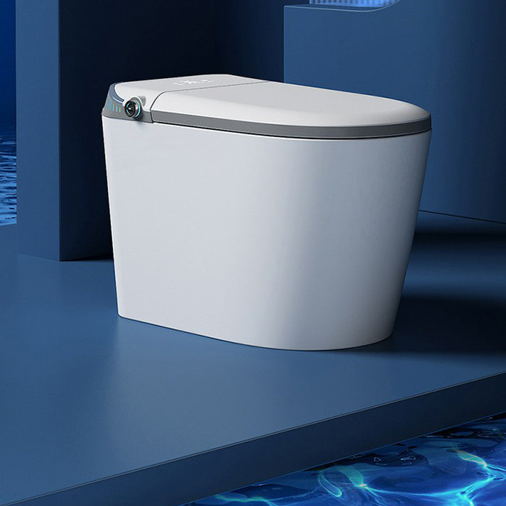Contemporary One Piece Flush Toilet White Toilet for Bathroom