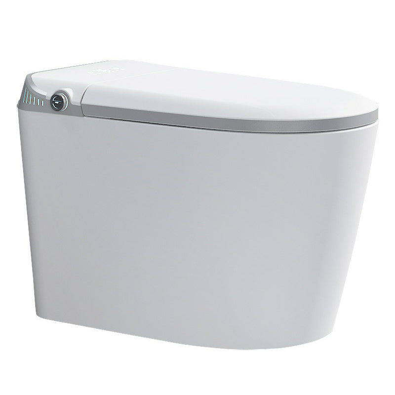 Contemporary One Piece Flush Toilet White Toilet for Bathroom