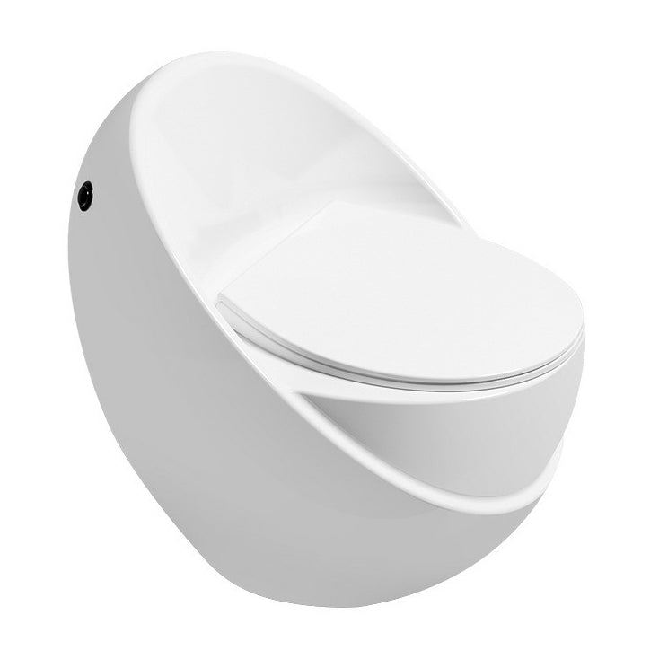 Modern Skirted Toilet Floor Mounted One Piece Flush Toilet with Toilet Seat