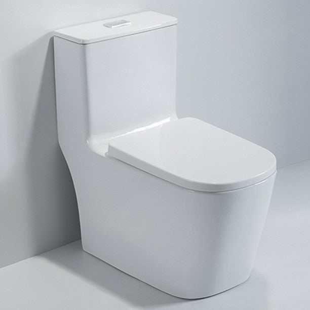Modern Ceramic Toilet Bowl One Piece Flush Toilet with Toilet Seat