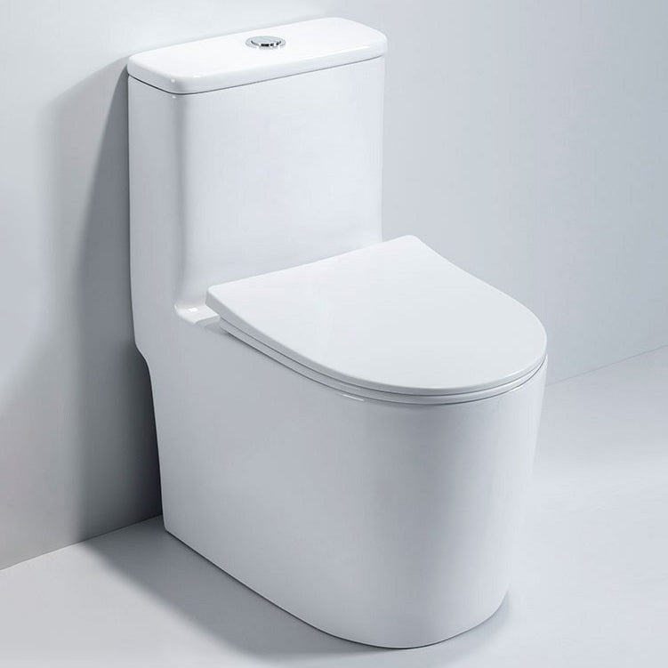 Modern Ceramic Toilet Bowl One Piece Flush Toilet with Toilet Seat