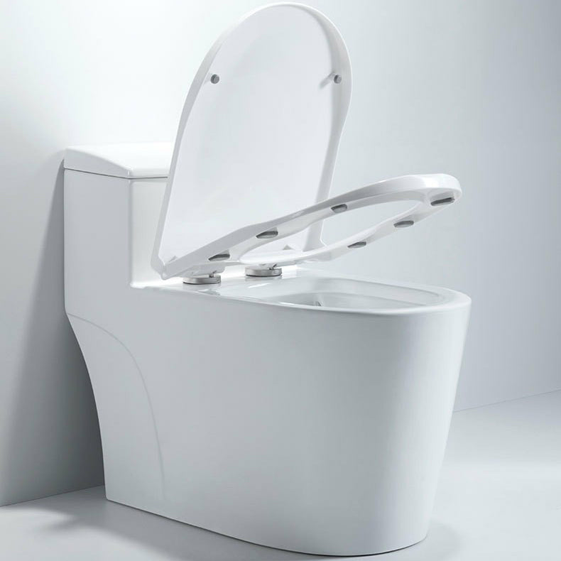 Modern Ceramic Toilet Bowl One Piece Flush Toilet with Toilet Seat
