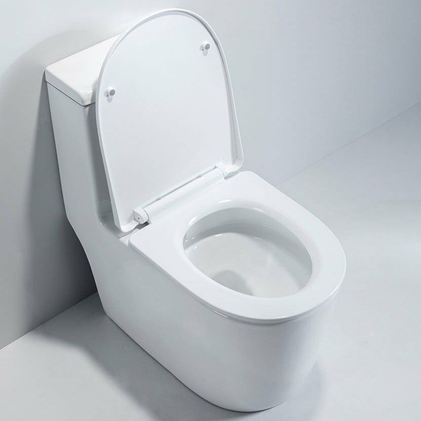 Modern Ceramic Toilet Bowl One Piece Flush Toilet with Toilet Seat