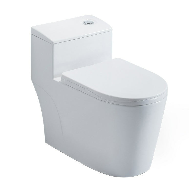 Modern Ceramic Toilet Bowl One Piece Flush Toilet with Toilet Seat