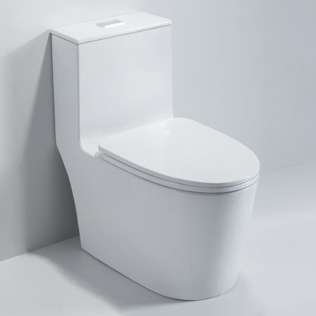 Modern Ceramic Toilet Bowl One Piece Flush Toilet with Toilet Seat