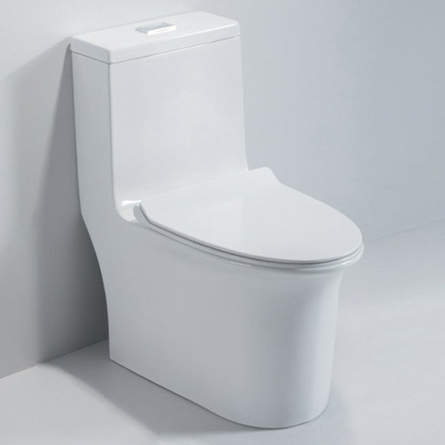 Modern Ceramic Toilet Bowl One Piece Flush Toilet with Toilet Seat