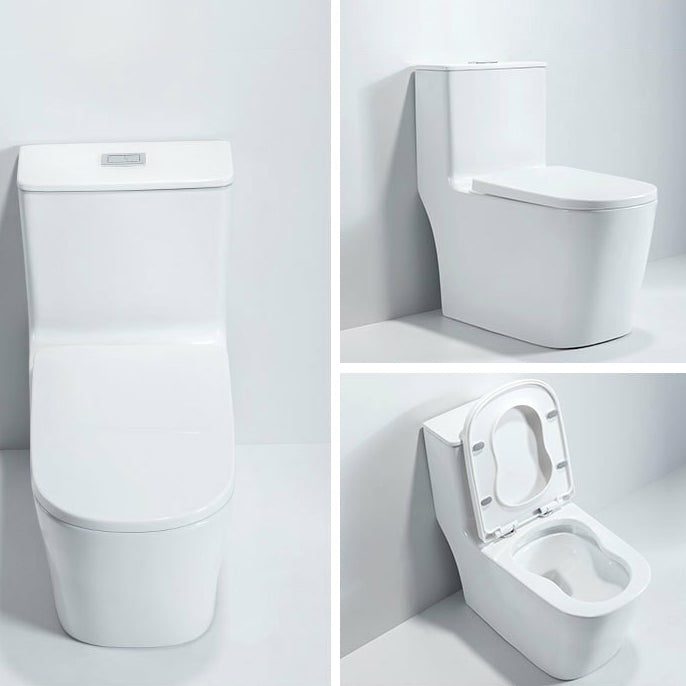 Modern Ceramic Toilet Bowl One Piece Flush Toilet with Toilet Seat