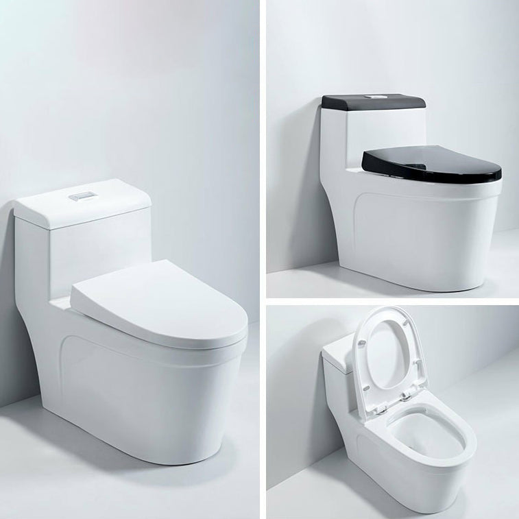 Modern Ceramic Toilet Bowl One Piece Flush Toilet with Toilet Seat