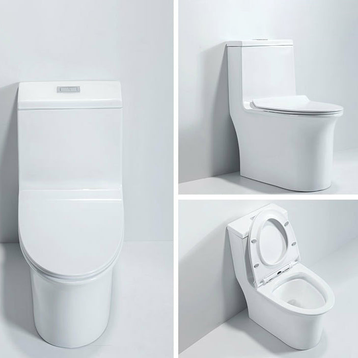 Modern Ceramic Toilet Bowl One Piece Flush Toilet with Toilet Seat