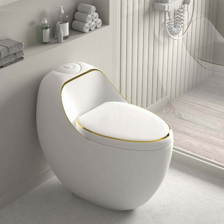 Contemporary 1 Piece Flush Toilet Floor Mounted Urine Toilet for Bathroom