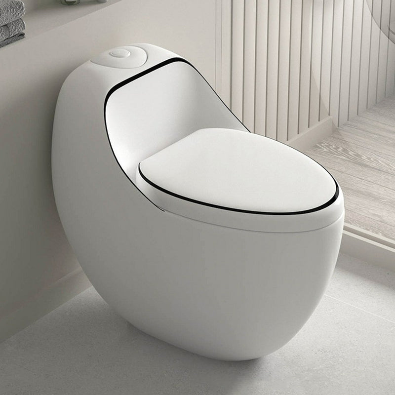 Contemporary 1 Piece Flush Toilet Floor Mounted Urine Toilet for Bathroom