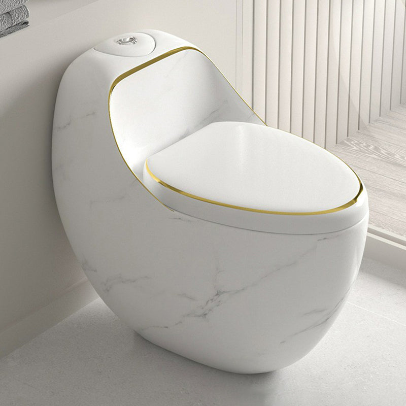 Contemporary 1 Piece Flush Toilet Floor Mounted Urine Toilet for Bathroom