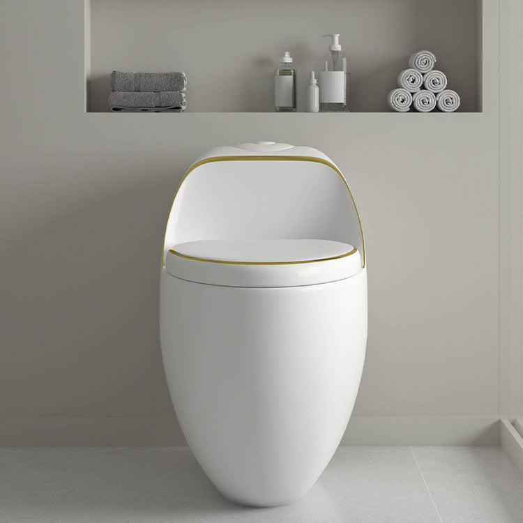 Contemporary 1 Piece Flush Toilet Floor Mounted Urine Toilet for Bathroom