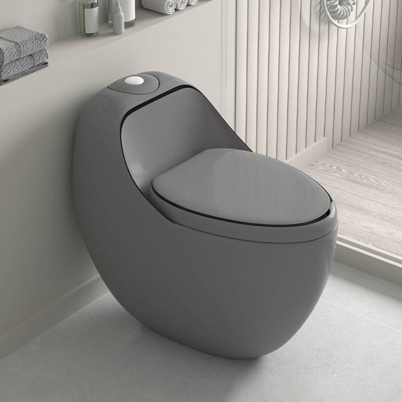 Contemporary 1 Piece Flush Toilet Floor Mounted Urine Toilet for Bathroom