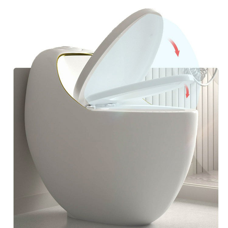 Contemporary 1 Piece Flush Toilet Floor Mounted Urine Toilet for Bathroom