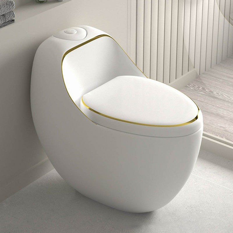 Contemporary 1 Piece Flush Toilet Floor Mounted Urine Toilet for Bathroom