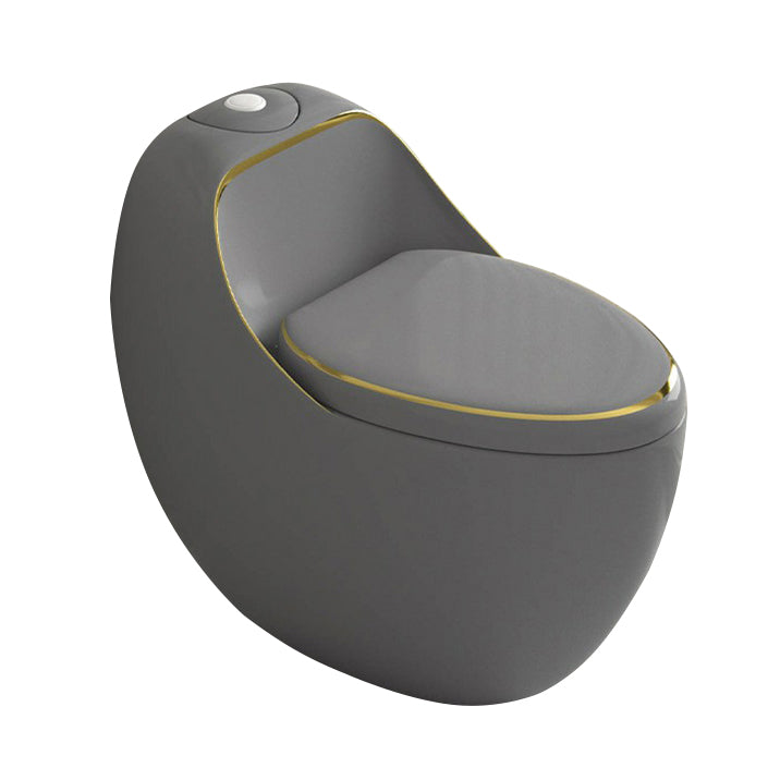 Contemporary 1 Piece Flush Toilet Floor Mounted Urine Toilet for Bathroom