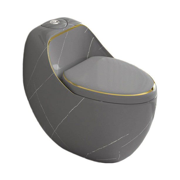 Contemporary 1 Piece Flush Toilet Floor Mounted Urine Toilet for Bathroom