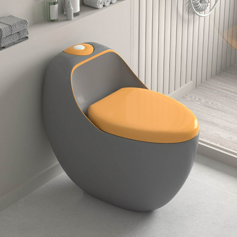 Modern Skirted Toilet Floor Mounted One Piece Urine Toilet with Toilet Seat