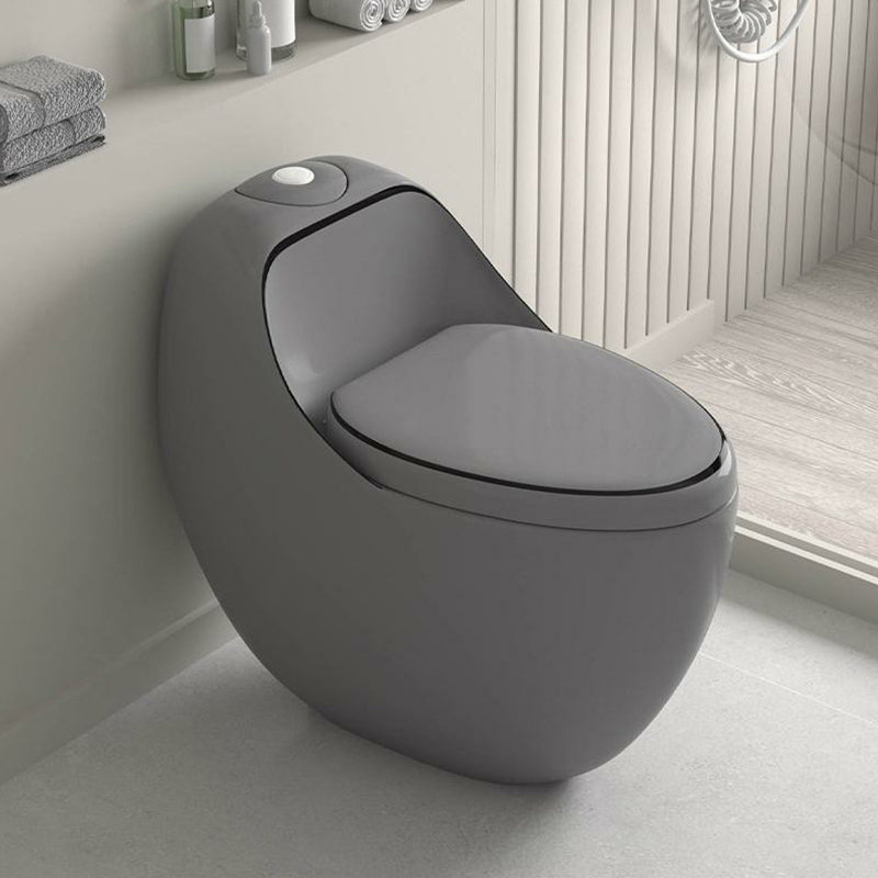 Modern Skirted Toilet Floor Mounted One Piece Urine Toilet with Toilet Seat
