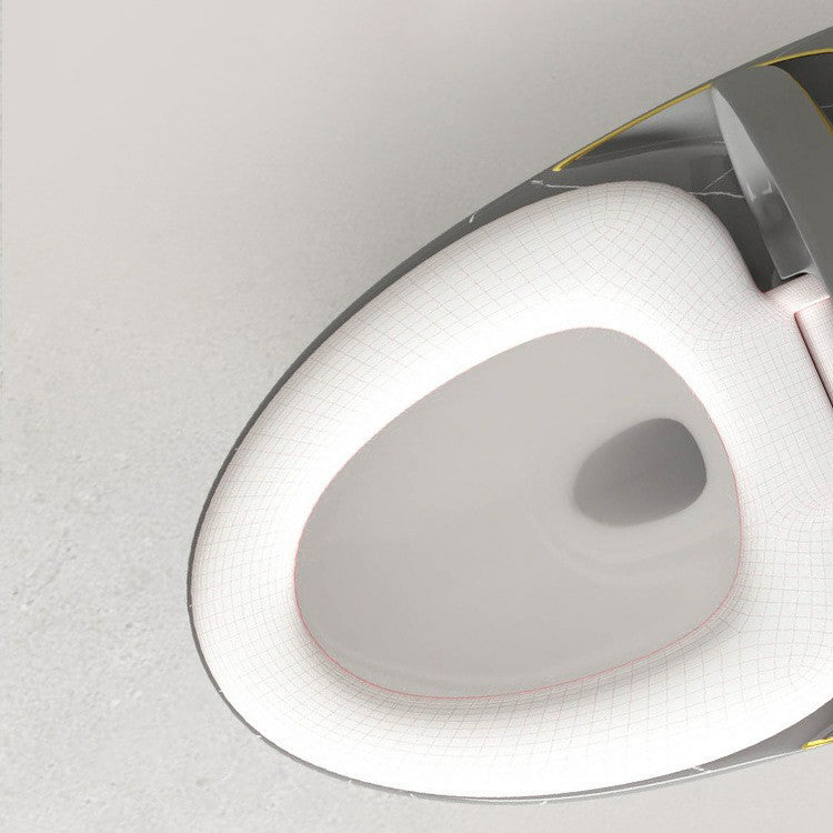 Modern Skirted Toilet Floor Mounted One Piece Urine Toilet with Toilet Seat