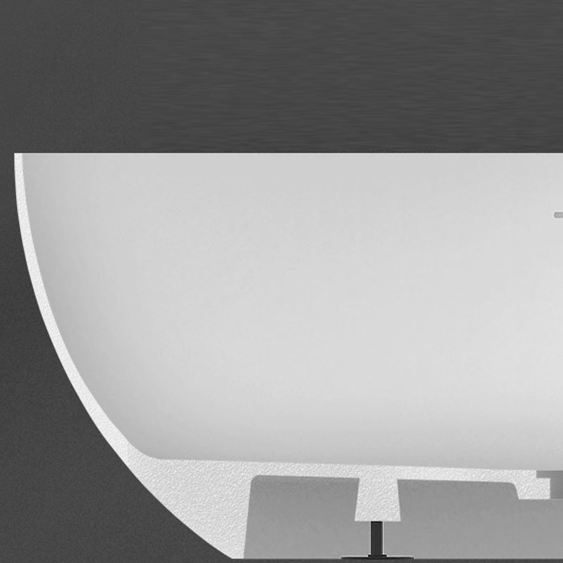 Stone Soaking Bathtub Antique Finish Modern Back to Wall Bath Tub