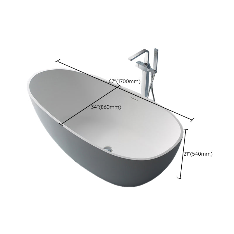Stone Soaking Bathtub Antique Finish Modern Back to Wall Bath Tub