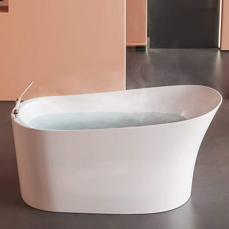 Back to Wall Bathtub Antique Finish Soaking Acrylic Bath Tub