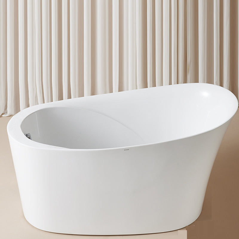 Back to Wall Bathtub Antique Finish Soaking Acrylic Bath Tub