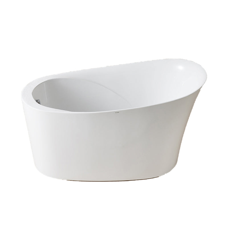 Back to Wall Bathtub Antique Finish Soaking Acrylic Bath Tub
