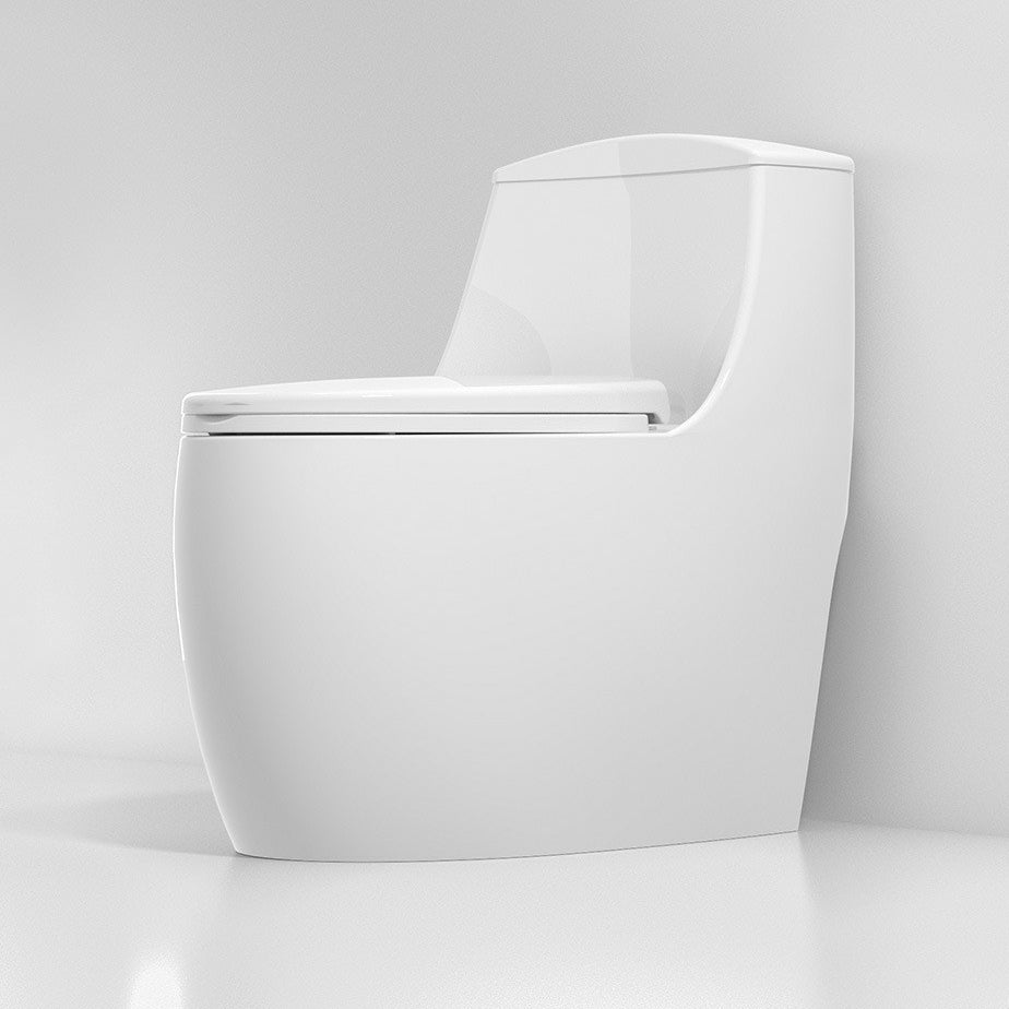 Modern Toilet Floor Mounted One Piece Skirted Urine Toilet with Toilet Seat