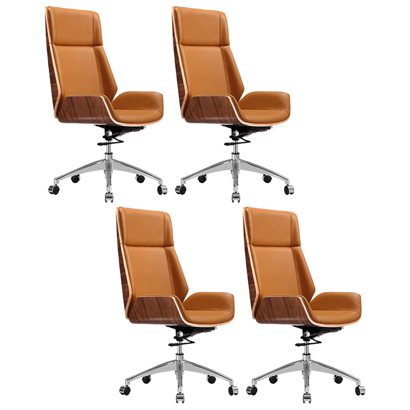 Contemporary No Arm Executive Chair Wheels Included Managers Chair for Office