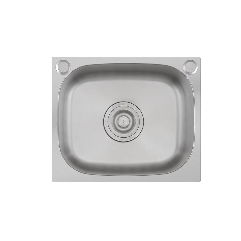 Scratchproof Kitchen Sink Stainless Steel 1 Holes Drop-In Kitchen Sink Only