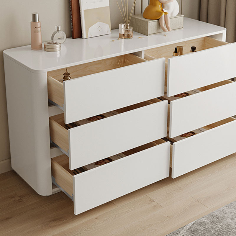 Modern Storage Chest Manufactured Wood Dresser with 5/6 Drawers , 15.6-inch W