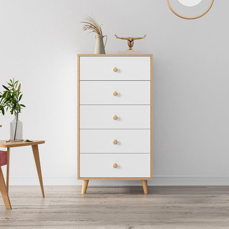 Contemporary Vertical Lingerie Chest Wood Storage Chest Dresser for Home Office