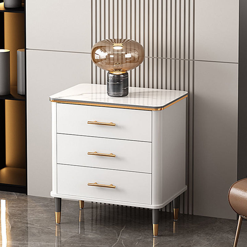 Contemporary Glam Storage Chest Marble Storage Chest Dresser for Home