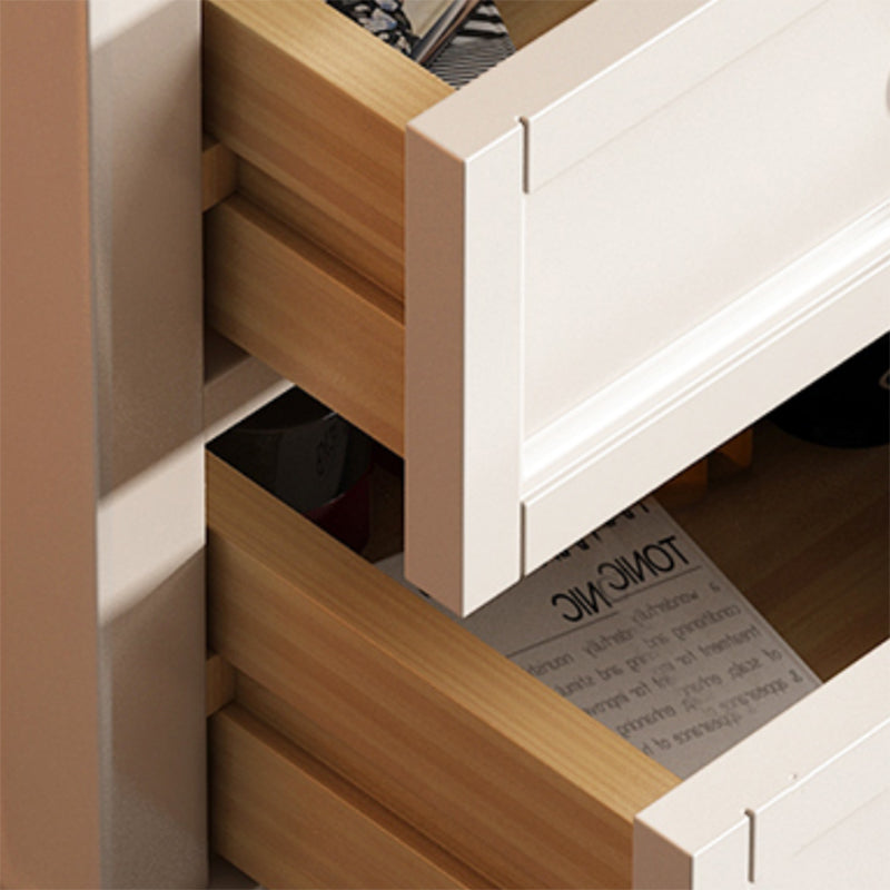 Traditional Oak Lingerie Chest Vertical Storage Chest Dresser for Home