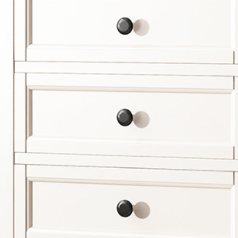 Traditional Oak Lingerie Chest Vertical Storage Chest Dresser for Home