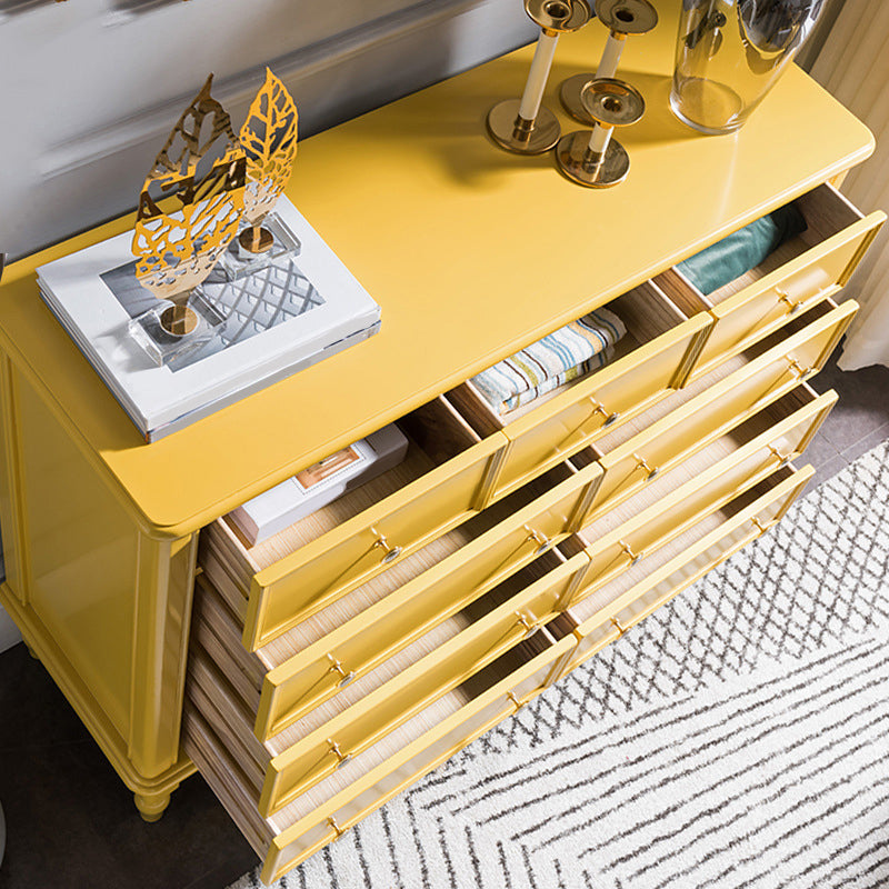 Coastal Double Dresser Ash Storage Chest Dresser with Drawers for Bedroom