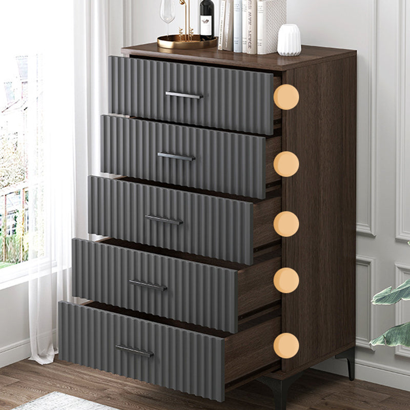 Contemporary Lingerie Chest Wood Storage Chest Dresser for Home