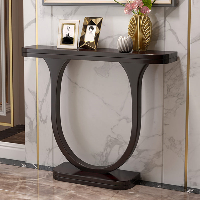 Mid Century Modern Console Table 33.46-inch Tall Solid Wood End Table